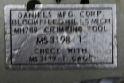 DMC MS 3198-1 Crimping Tool used