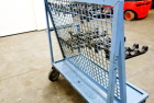 Tool transport trolley with shaft carrier used